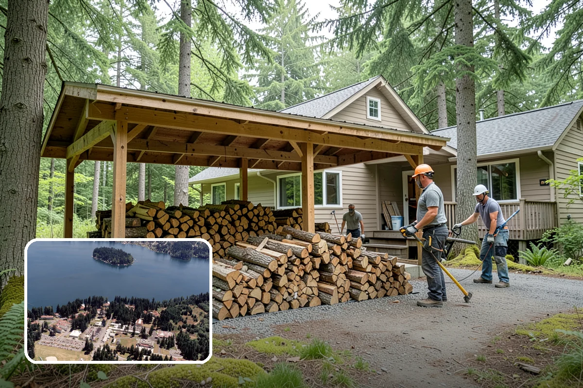 Rush Firewood Delivery in Lakewood, Pierce County, WA - Gets wood to you the same day whenever possible