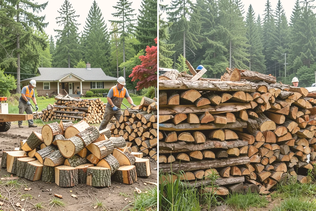 Rush Firewood Delivery in Langley, Island County, WA - Take your rush request and confirm quantity and address