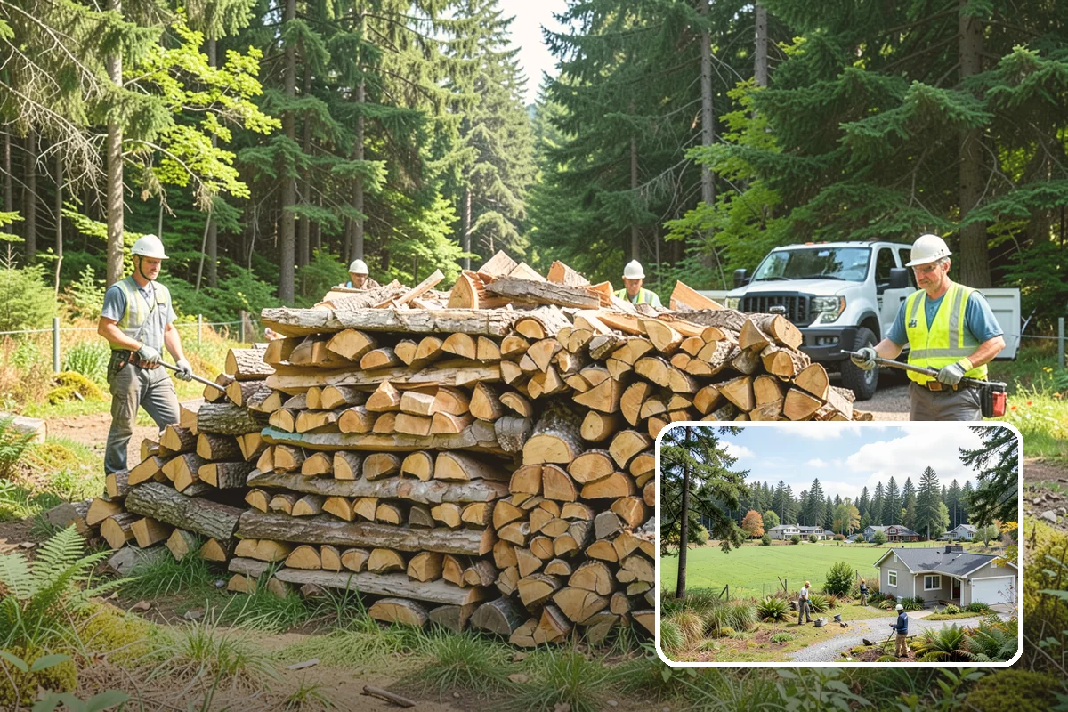 Rush Firewood Delivery in Lyman, Skagit County, WA - Gets wood to you the same day whenever possible