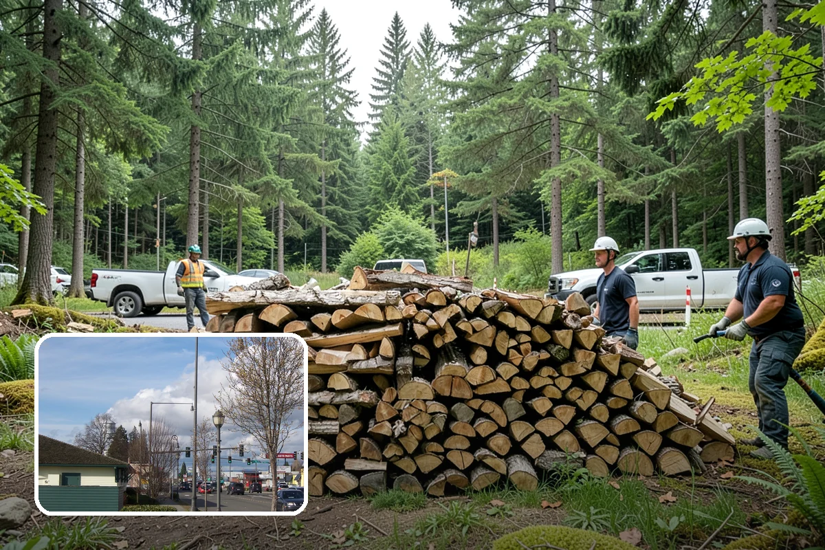 Rush Firewood Delivery in Marysville, Snohomish County, WA - Gets wood to you the same day whenever possible