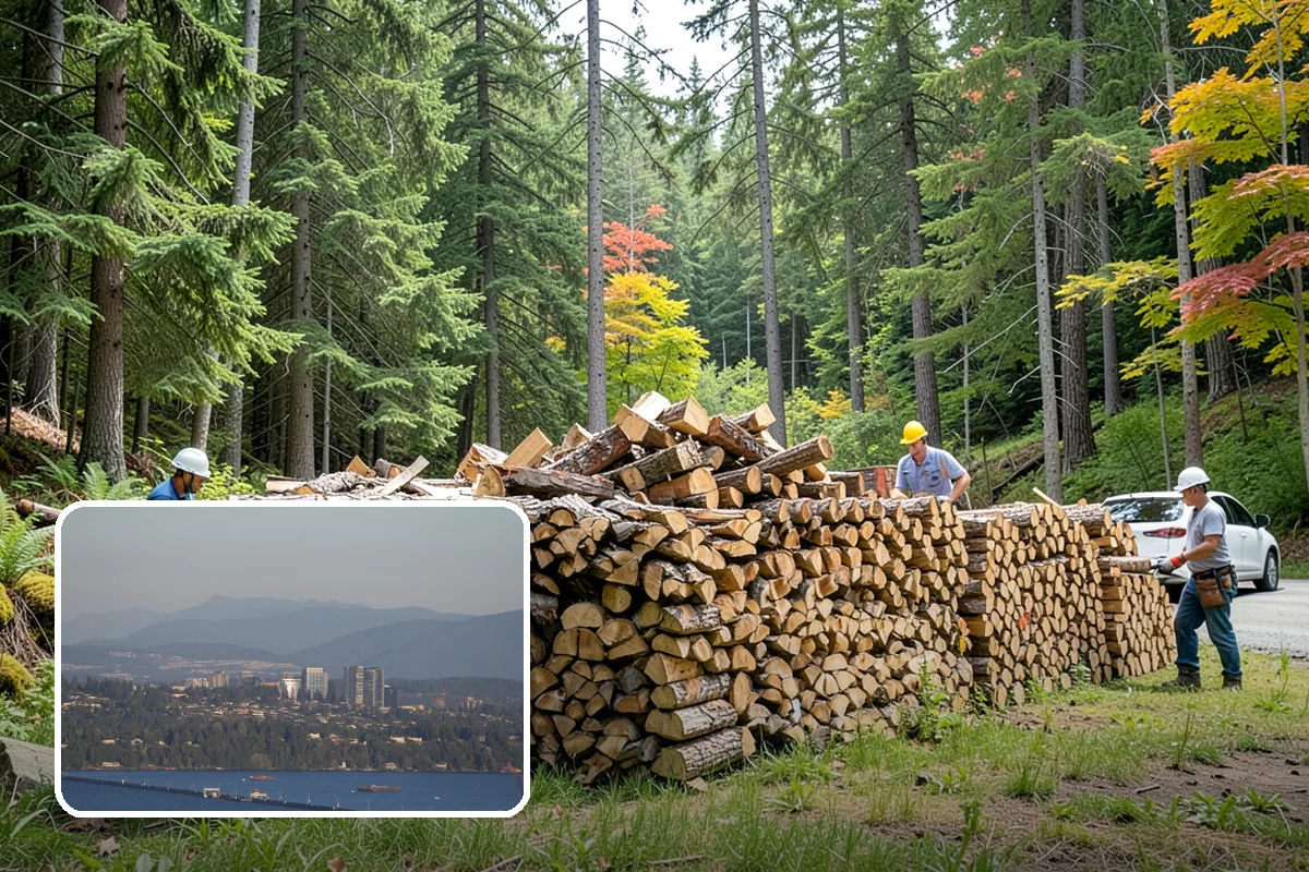 Rush Firewood Delivery in Medina, King County, WA - Gets wood to you the same day whenever possible