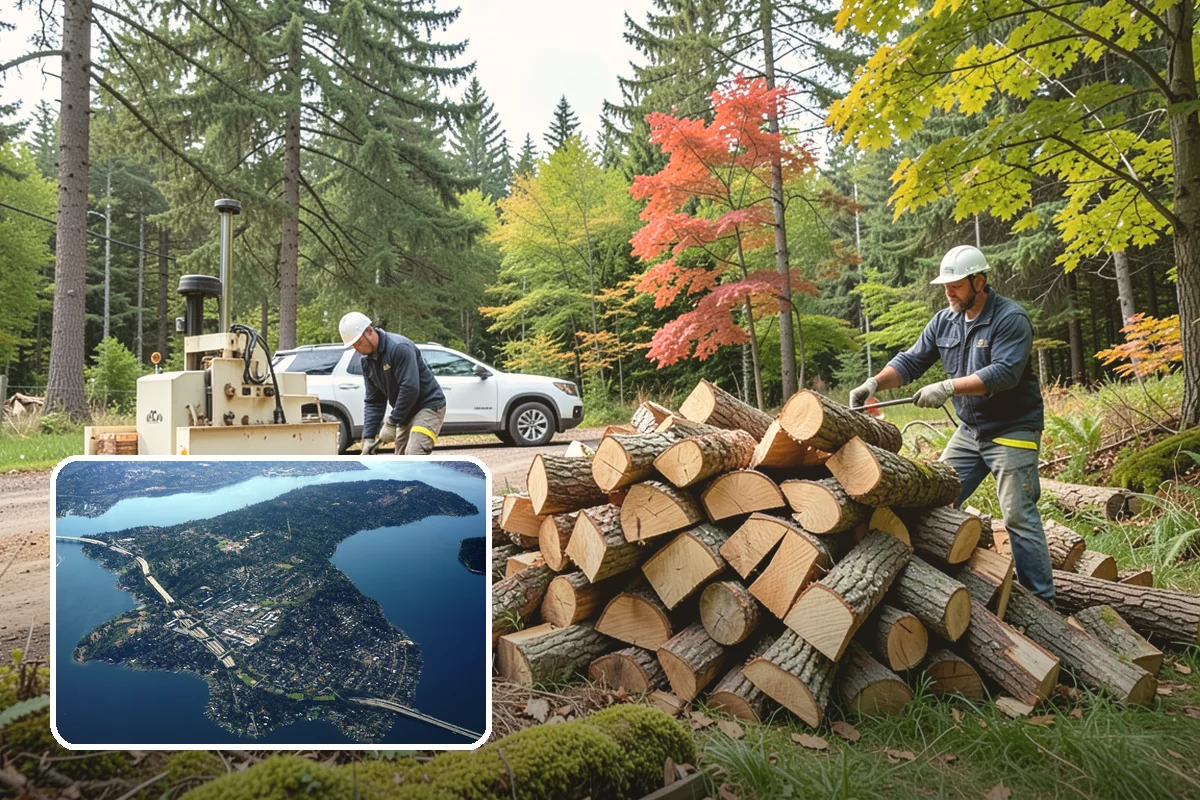 Rush Firewood Delivery in Mercer Island, King County, WA - Gets wood to you the same day whenever possible