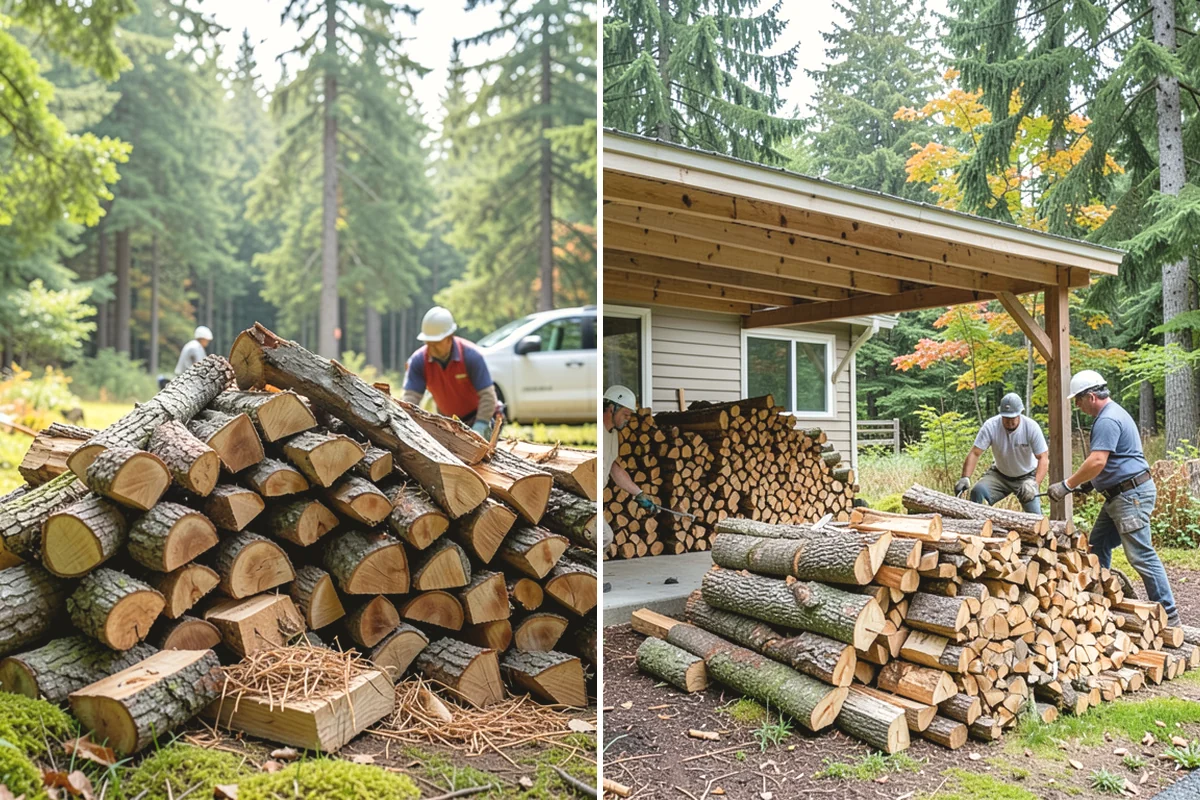 Rush Firewood Delivery in Mercer Island, King County, WA - Take your rush request and confirm quantity and address