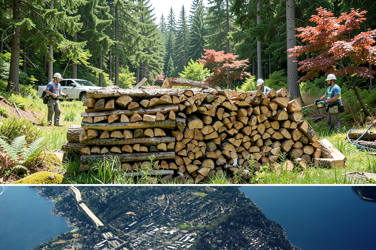 Rush Firewood Delivery in Mercer Island, King County, WA - Rush requests happen year-round but climb through the cold months, so calling as early in the day as possible speeds the...
