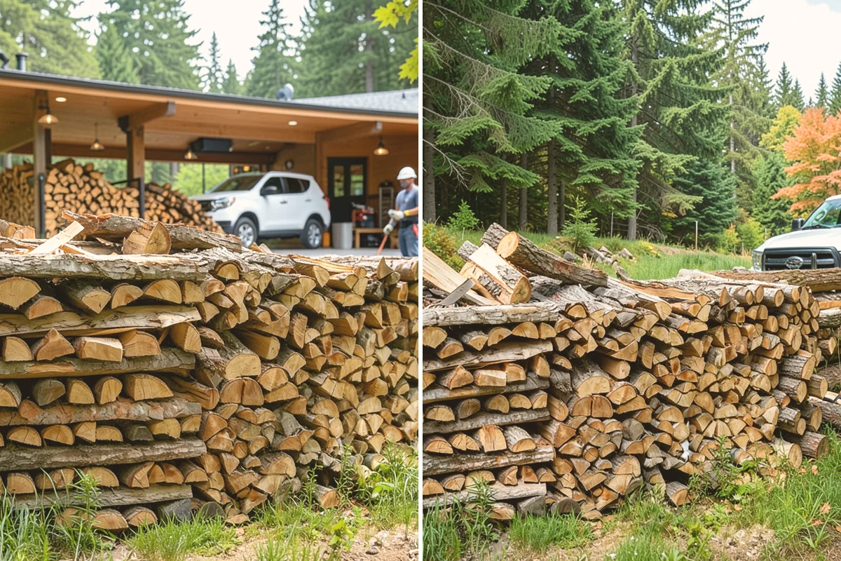 Rush Firewood Delivery in Milton, King County, WA - Take your rush request and confirm quantity and address