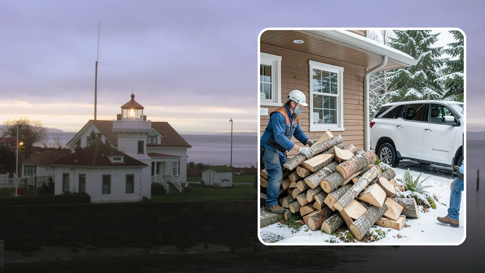 Rush Firewood Delivery in Mukilteo, Snohomish County, WA - When you need wood immediately, we fast-track your order and deliver it the same day whenever possible.