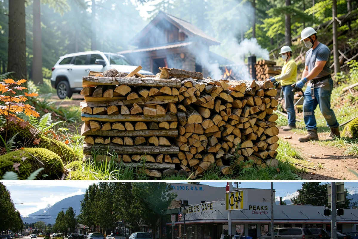 Rush Firewood Delivery in North Bend, King County, WA - Rush requests happen year-round but climb through the cold months, so calling as early in the day as possible speeds the...
