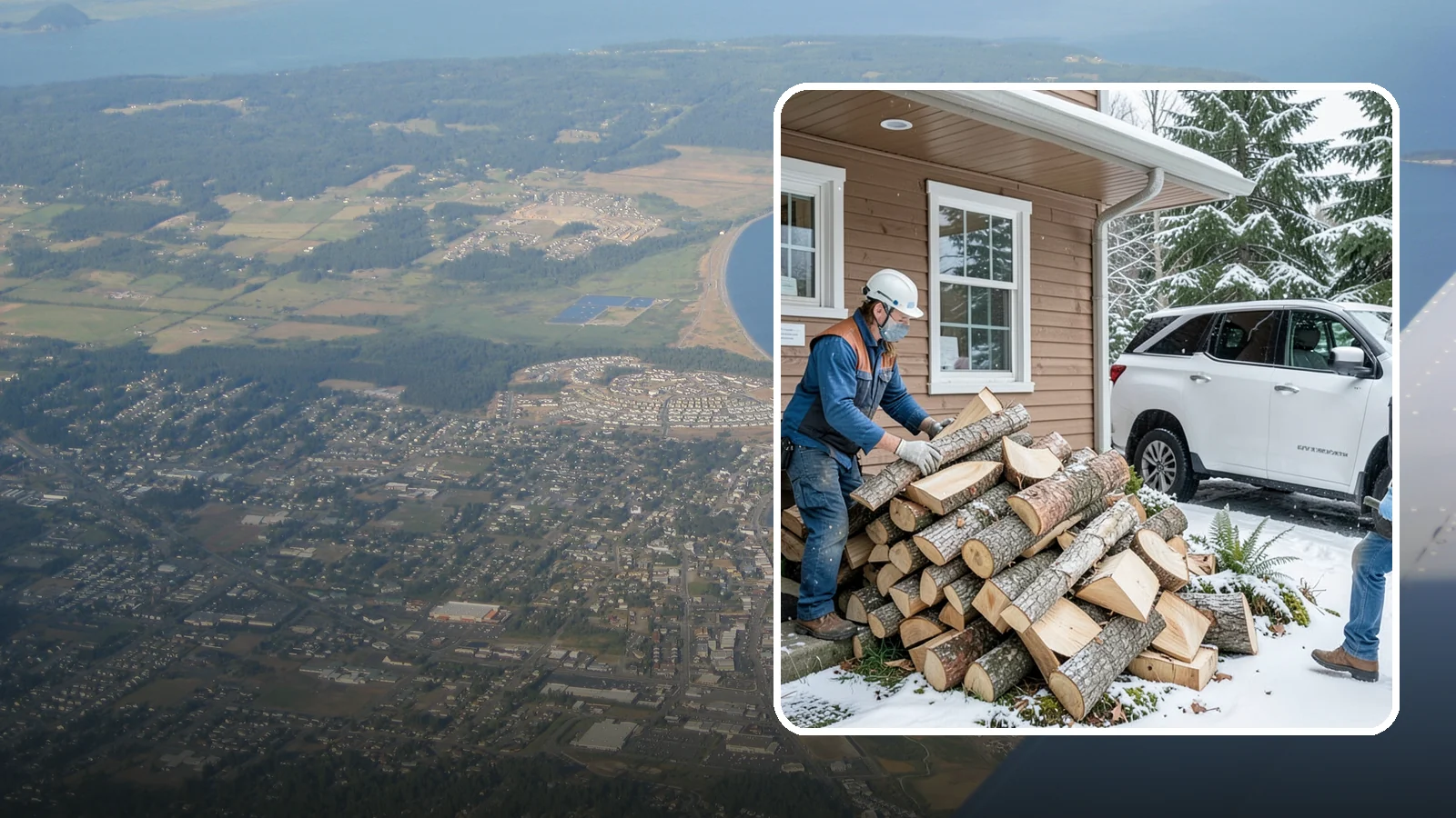 Rush Firewood Delivery in Oak Harbor, Island County, WA - When you need wood immediately, we fast-track your order and deliver it the same day whenever possible.