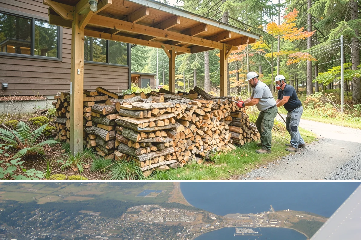 Rush Firewood Delivery in Oak Harbor, Island County, WA - Rush requests happen year-round but climb through the cold months, so calling as early in the day as possible speeds the...