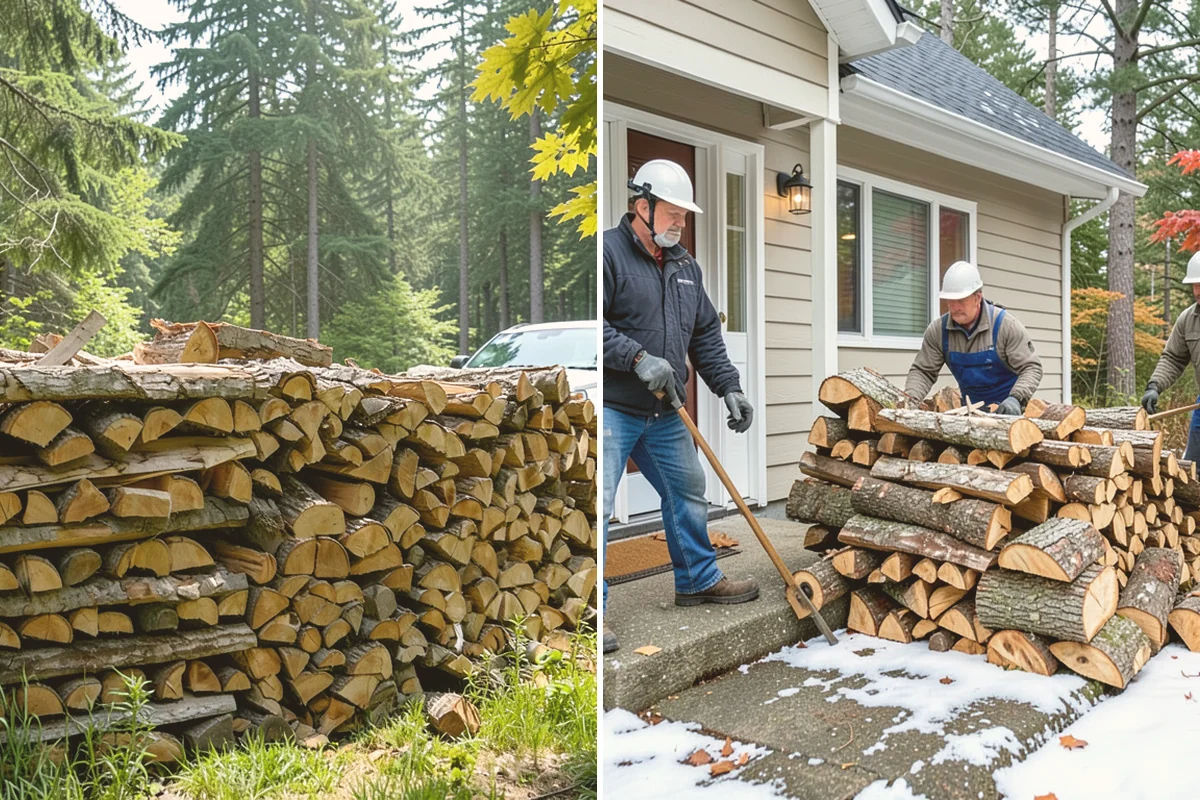 Rush Firewood Delivery in Orting, Pierce County, WA - Take your rush request and confirm quantity and address