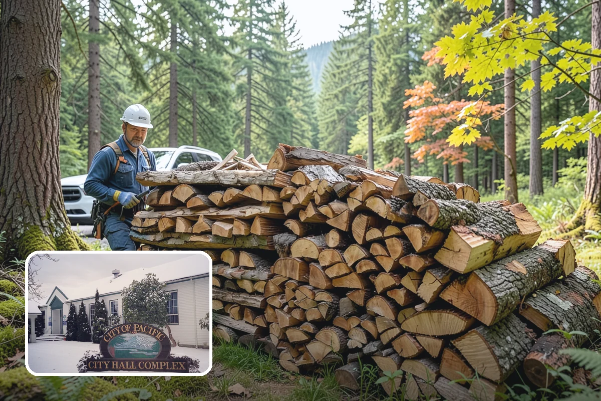 Rush Firewood Delivery in Pacific, King County, WA - Gets wood to you the same day whenever possible