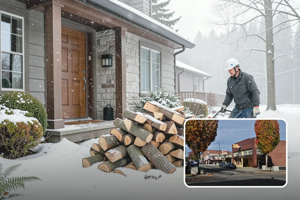 Rush Firewood Delivery in Puyallup, Pierce County, WA - Gets wood to you the same day whenever possible