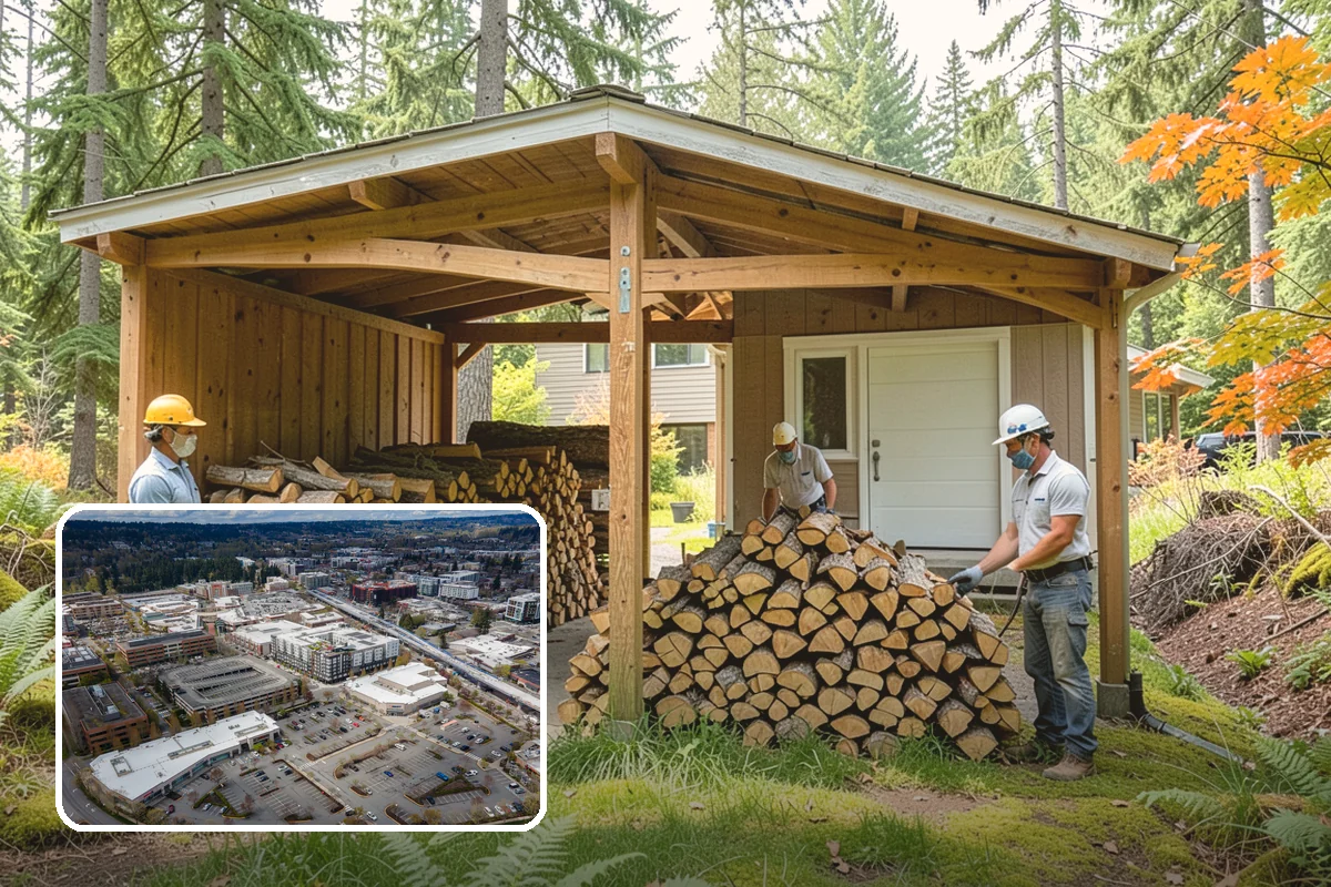 Rush Firewood Delivery in Redmond, King County, WA - Gets wood to you the same day whenever possible