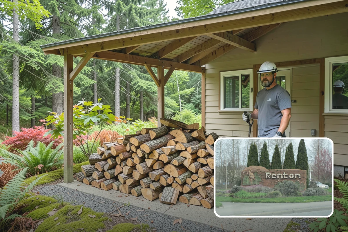 Rush Firewood Delivery in Renton, King County, WA - Gets wood to you the same day whenever possible