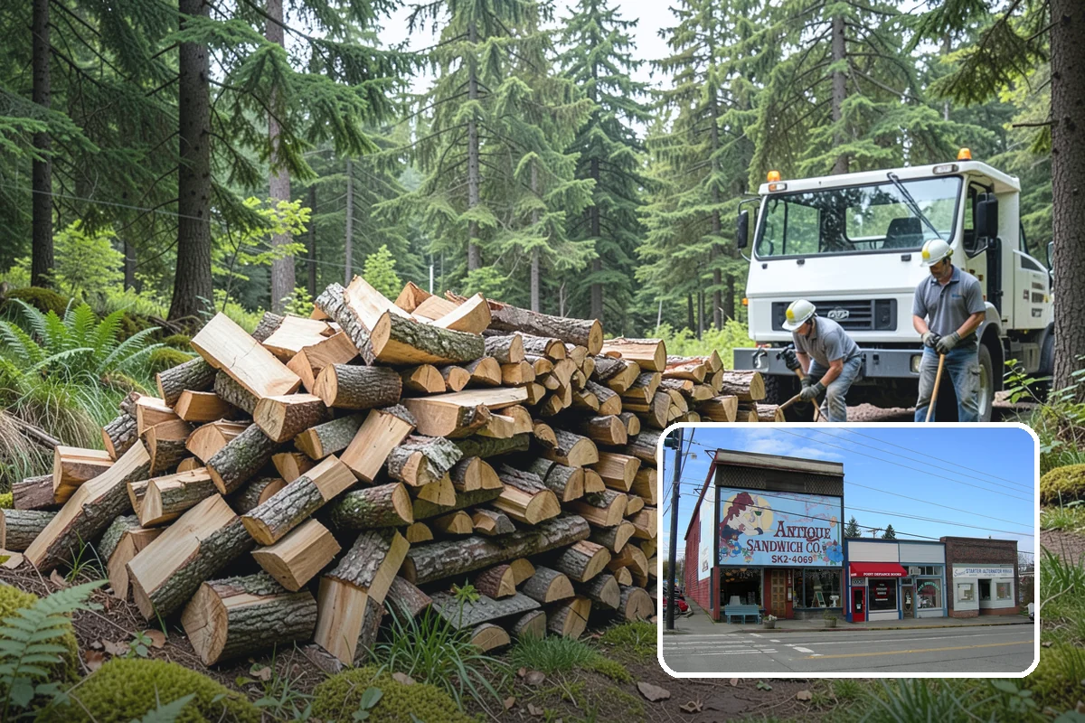 Rush Firewood Delivery in Ruston, Pierce County, WA - Gets wood to you the same day whenever possible