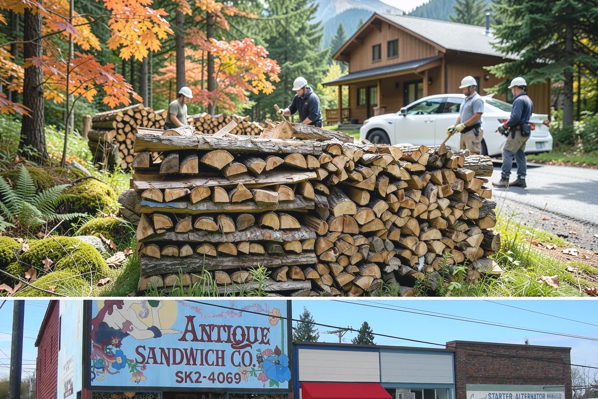 Rush Firewood Delivery in Ruston, Pierce County, WA - Rush requests happen year-round but climb through the cold months, so calling as early in the day as possible speeds the...