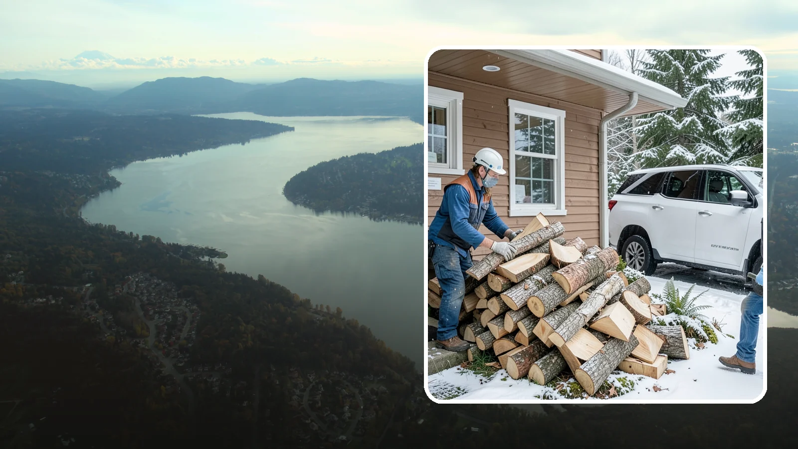 Rush Firewood Delivery in Sammamish, King County, WA - When you need wood immediately, we fast-track your order and deliver it the same day whenever possible.