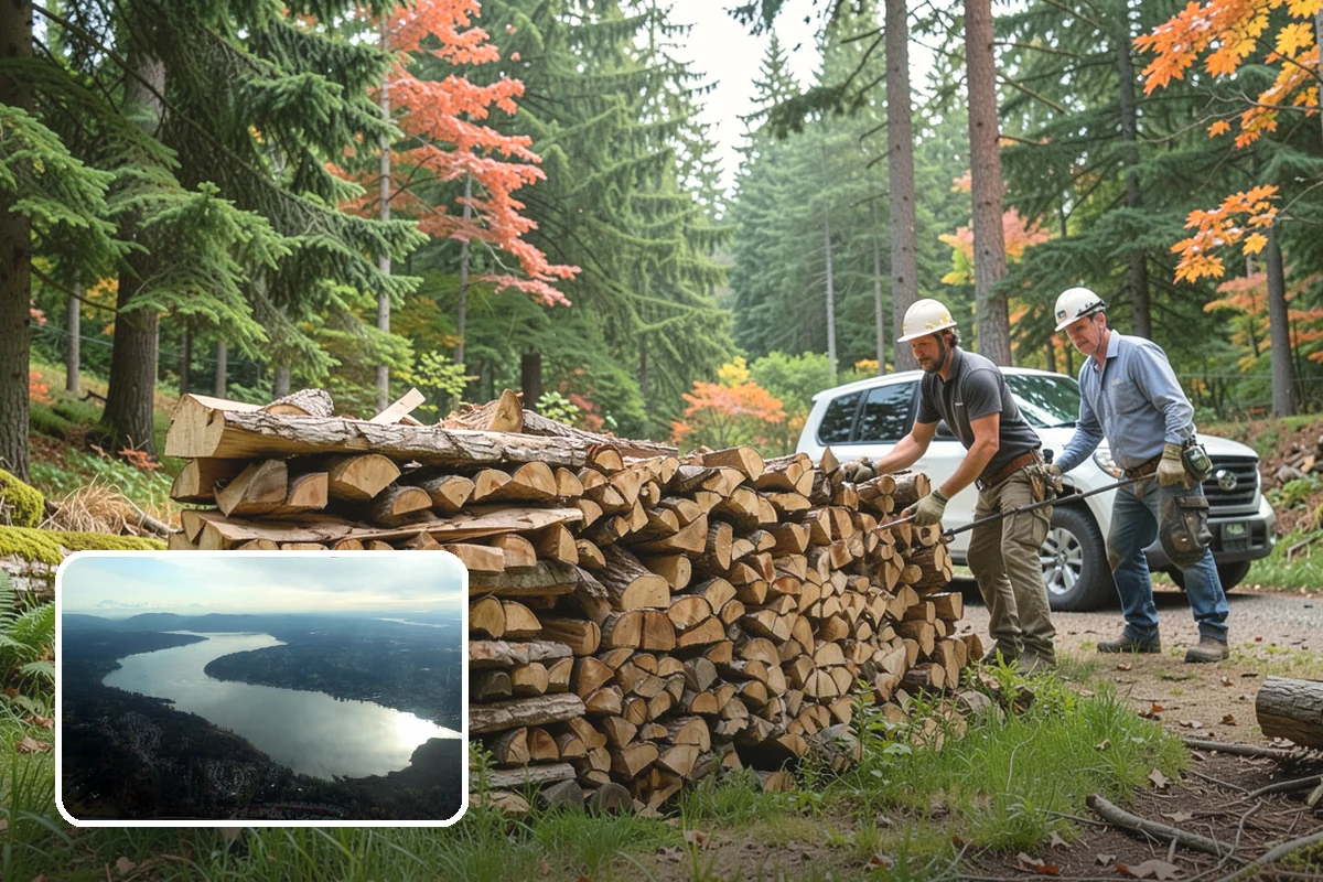 Rush Firewood Delivery in Sammamish, King County, WA - Gets wood to you the same day whenever possible