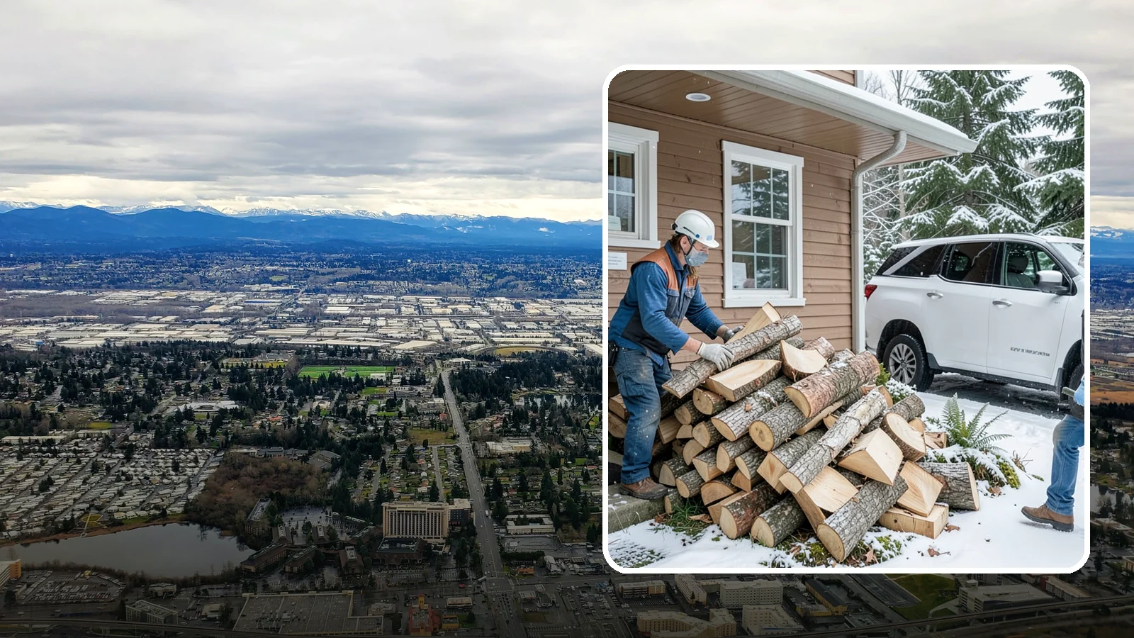 Rush Firewood Delivery in SeaTac, King County, WA - When you need wood immediately, we fast-track your order and deliver it the same day whenever possible.