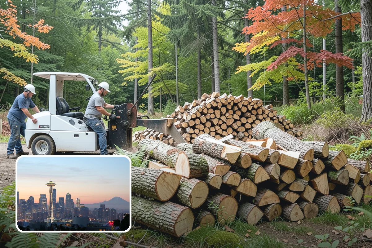 Rush Firewood Delivery in Seattle, King County, WA - Gets wood to you the same day whenever possible