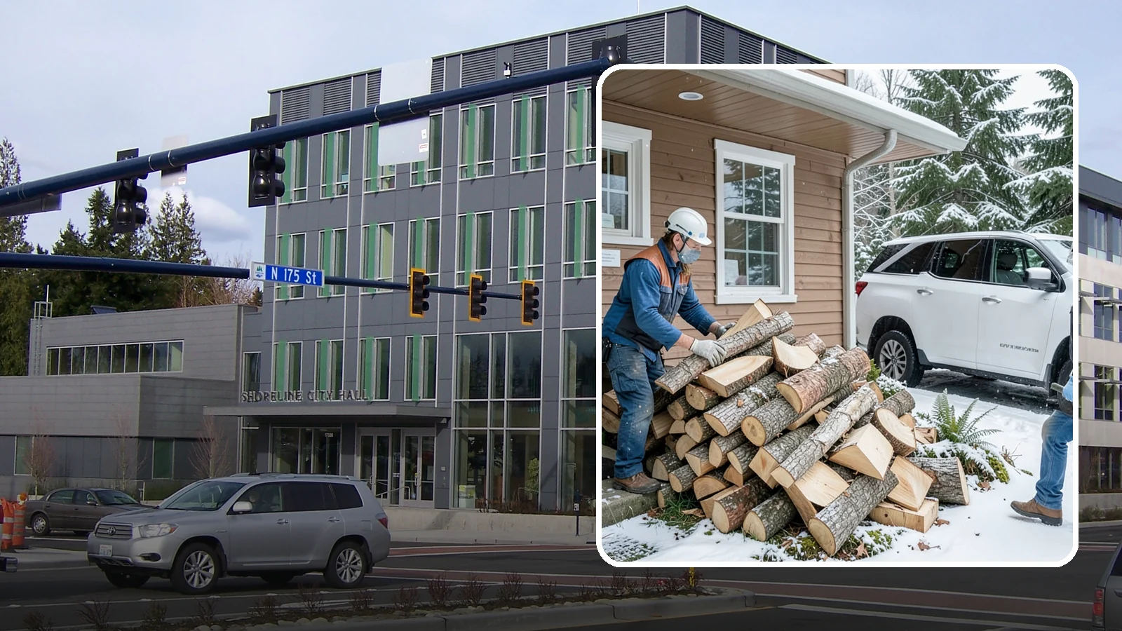 Rush Firewood Delivery in Shoreline, King County, WA - When you need wood immediately, we fast-track your order and deliver it the same day whenever possible.