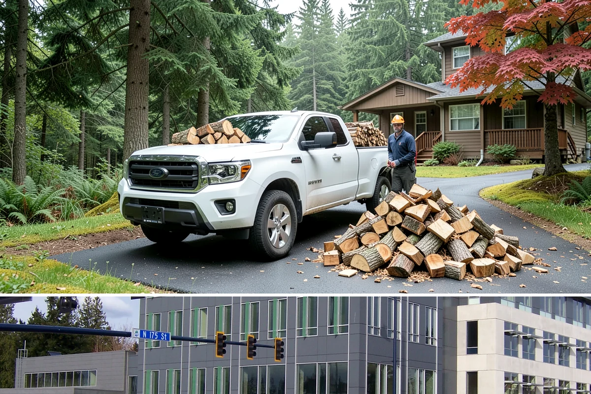 Rush Firewood Delivery in Shoreline, King County, WA - Rush requests happen year-round but climb through the cold months, so calling as early in the day as possible speeds the...