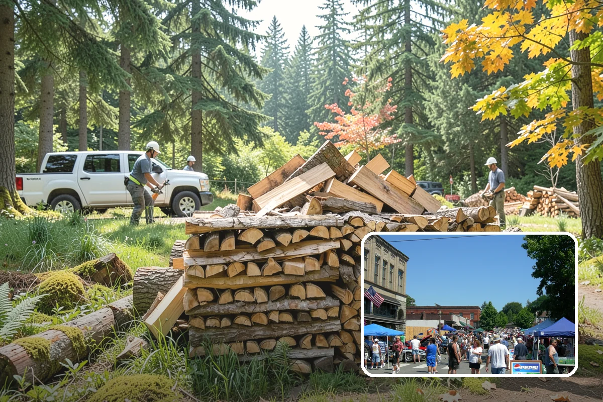 Rush Firewood Delivery in Snohomish, Snohomish County, WA - Gets wood to you the same day whenever possible
