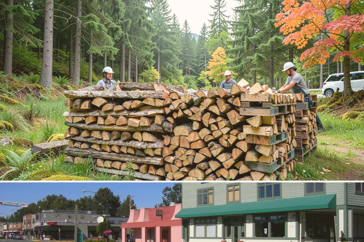 Rush Firewood Delivery in Snoqualmie, King County, WA - Rush requests happen year-round but climb through the cold months, so calling as early in the day as possible speeds the...
