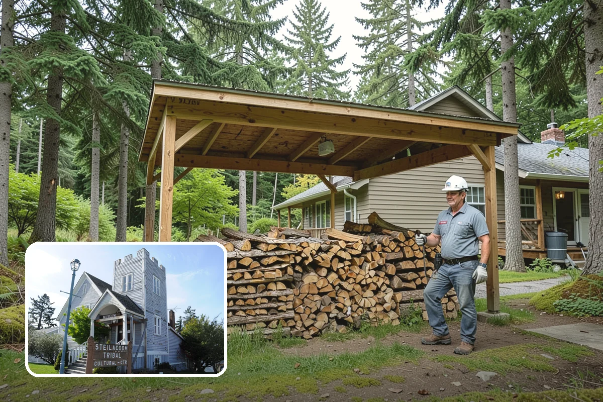 Rush Firewood Delivery in Steilacoom, Pierce County, WA - Gets wood to you the same day whenever possible