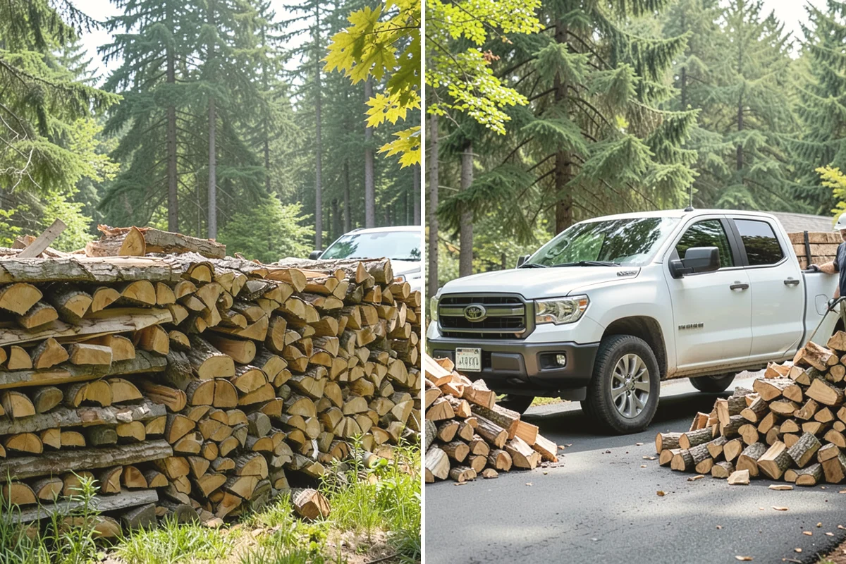 Rush Firewood Delivery in Steilacoom, Pierce County, WA - Take your rush request and confirm quantity and address
