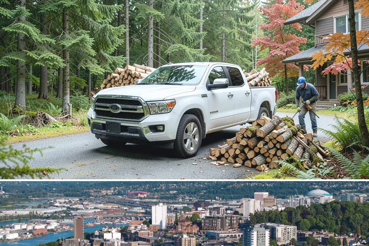 Rush Firewood Delivery in Tacoma, Pierce County, WA - Rush requests happen year-round but climb through the cold months, so calling as early in the day as possible speeds the...