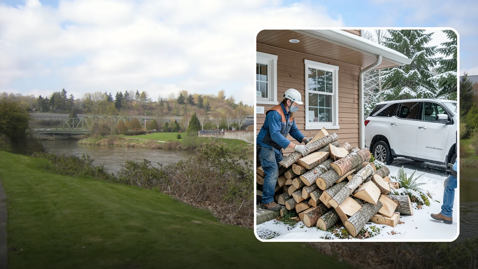 Rush Firewood Delivery in Tukwila, King County, WA - When you need wood immediately, we fast-track your order and deliver it the same day whenever possible.