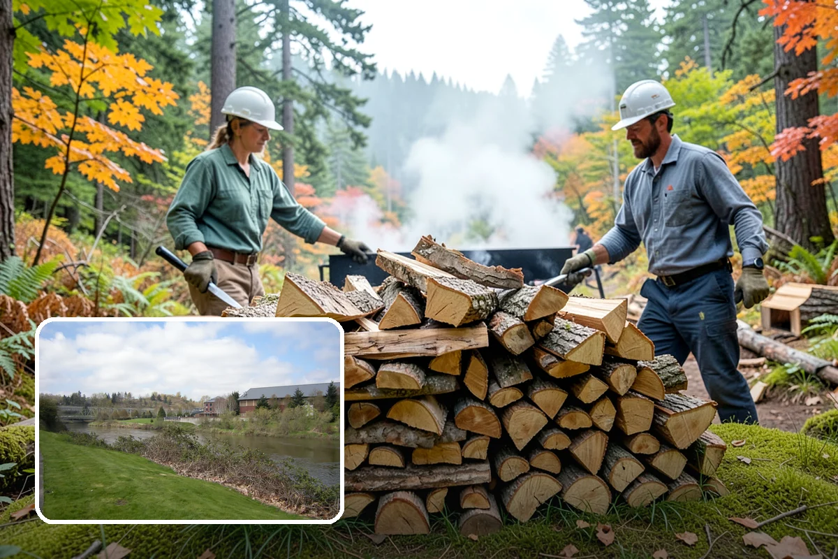 Rush Firewood Delivery in Tukwila, King County, WA - Gets wood to you the same day whenever possible