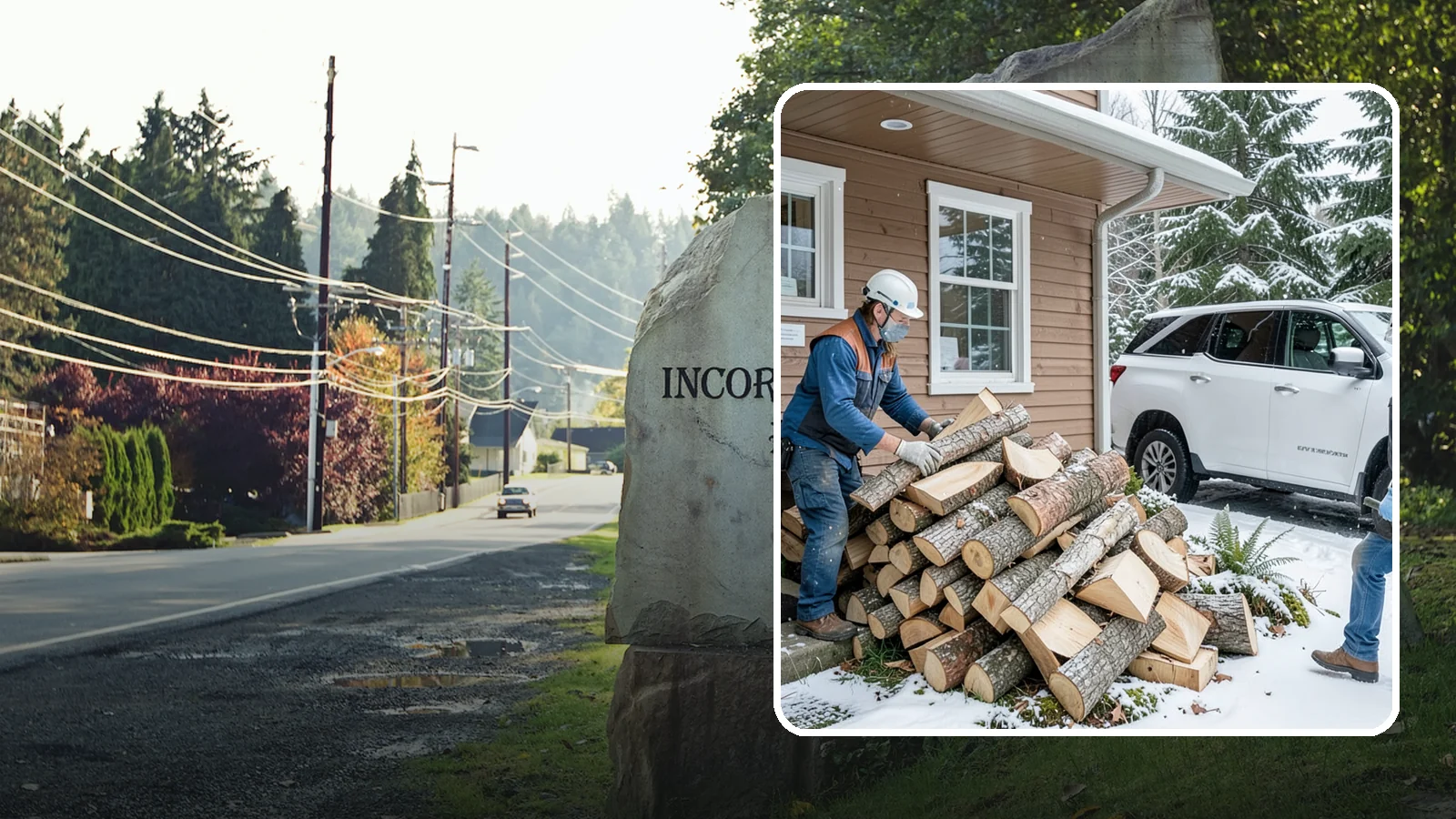Rush Firewood Delivery in Wilkeson, Pierce County, WA - When you need wood immediately, we fast-track your order and deliver it the same day whenever possible.