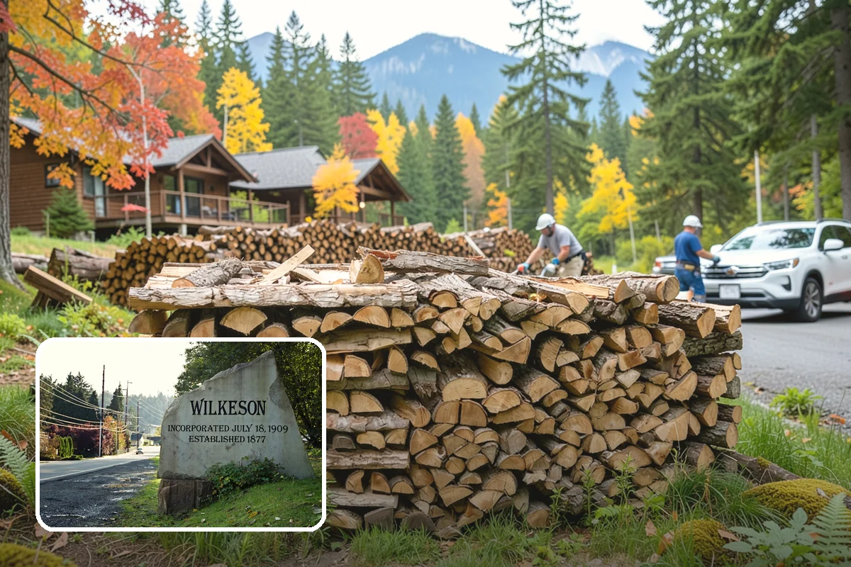 Rush Firewood Delivery in Wilkeson, Pierce County, WA - Gets wood to you the same day whenever possible