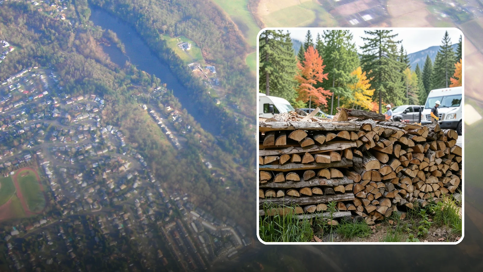 RV Campground Firewood in Algona, King County, WA - Bulk and bundled firewood supply for RV parks and campgrounds throughout the region.