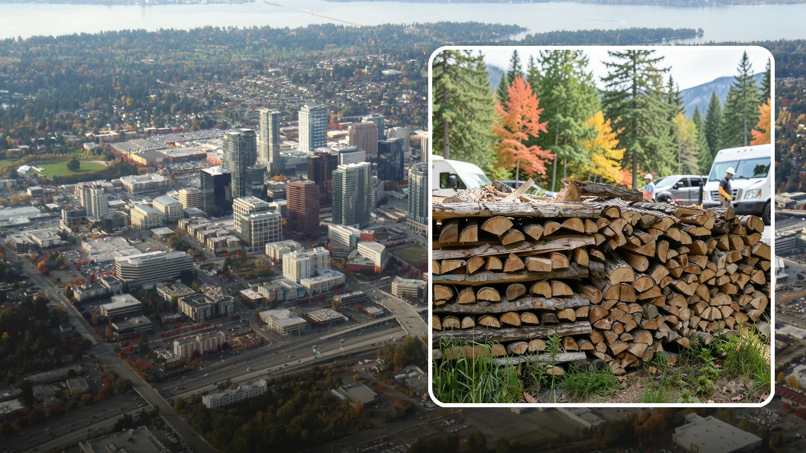 RV Campground Firewood in Bellevue, King County, WA - Bulk and bundled firewood supply for RV parks and campgrounds throughout the region.