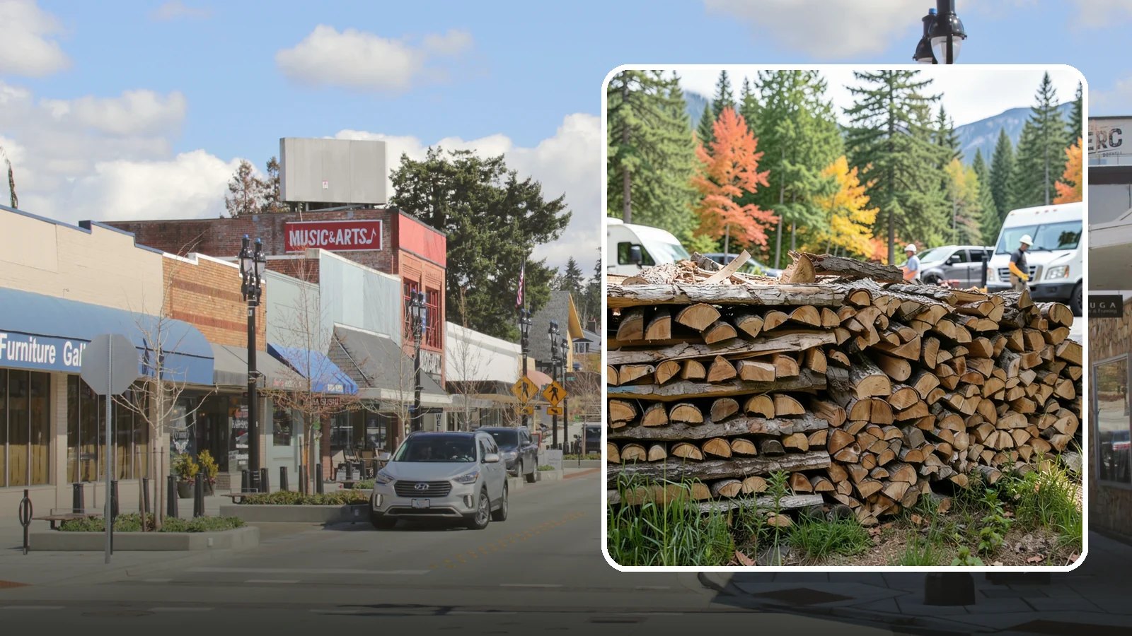 RV Campground Firewood in Bothell, King County, WA - Bulk and bundled firewood supply for RV parks and campgrounds throughout the region.