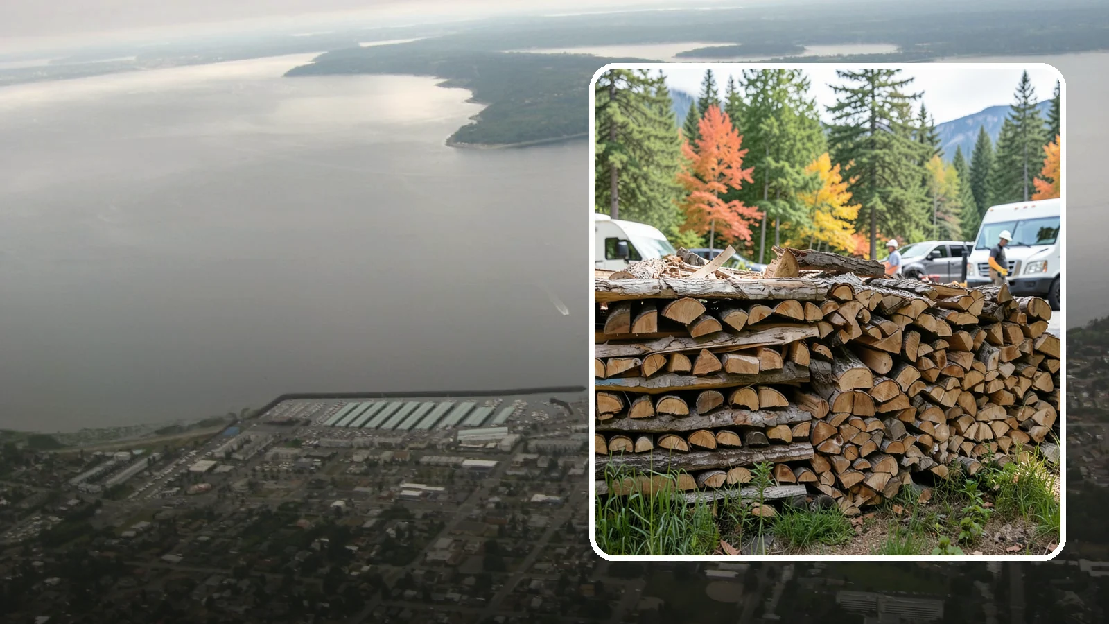 RV Campground Firewood in Des Moines, King County, WA - Bulk and bundled firewood supply for RV parks and campgrounds throughout the region.