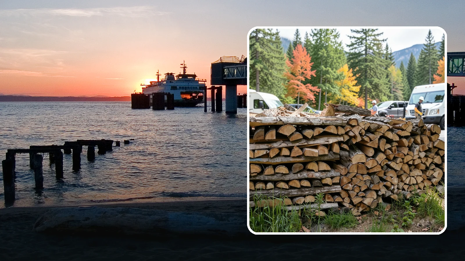 RV Campground Firewood in Edmonds, Snohomish County, WA - Bulk and bundled firewood supply for RV parks and campgrounds throughout the region.