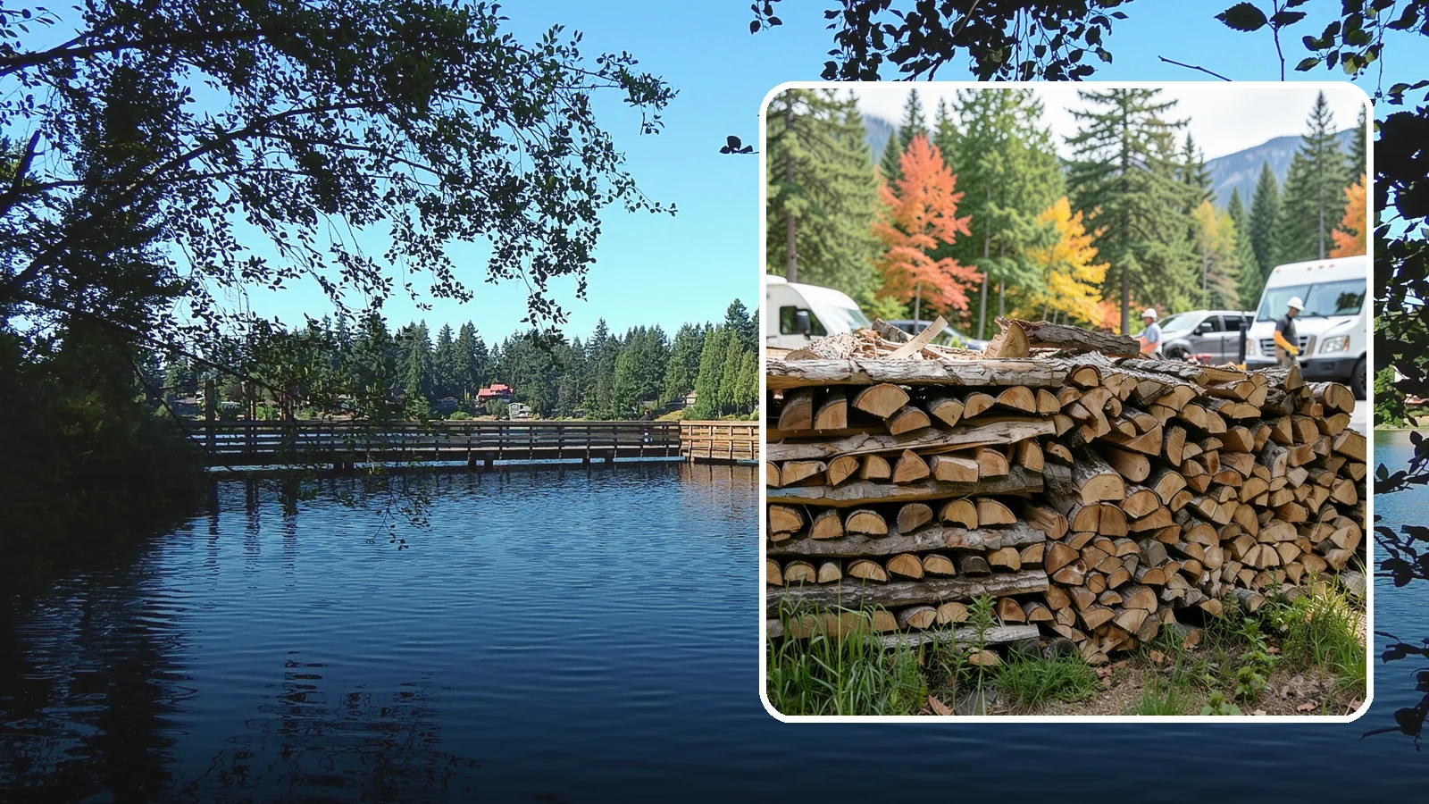 RV Campground Firewood in Federal Way, King County, WA - Bulk and bundled firewood supply for RV parks and campgrounds throughout the region.