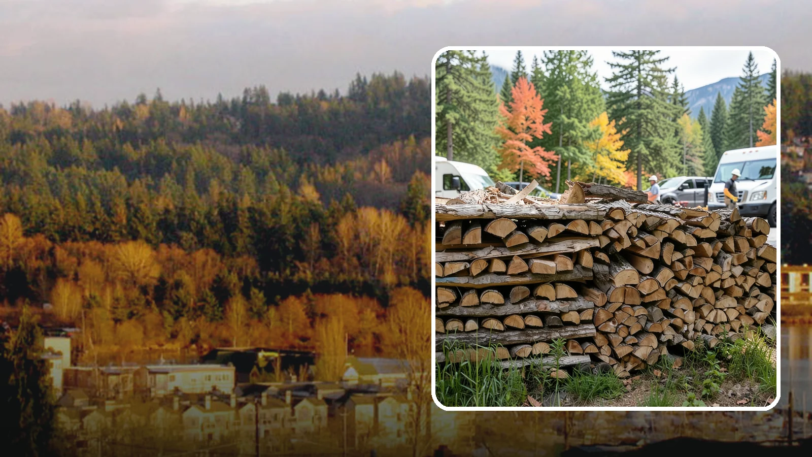 RV Campground Firewood in Kenmore, King County, WA - Bulk and bundled firewood supply for RV parks and campgrounds throughout the region.