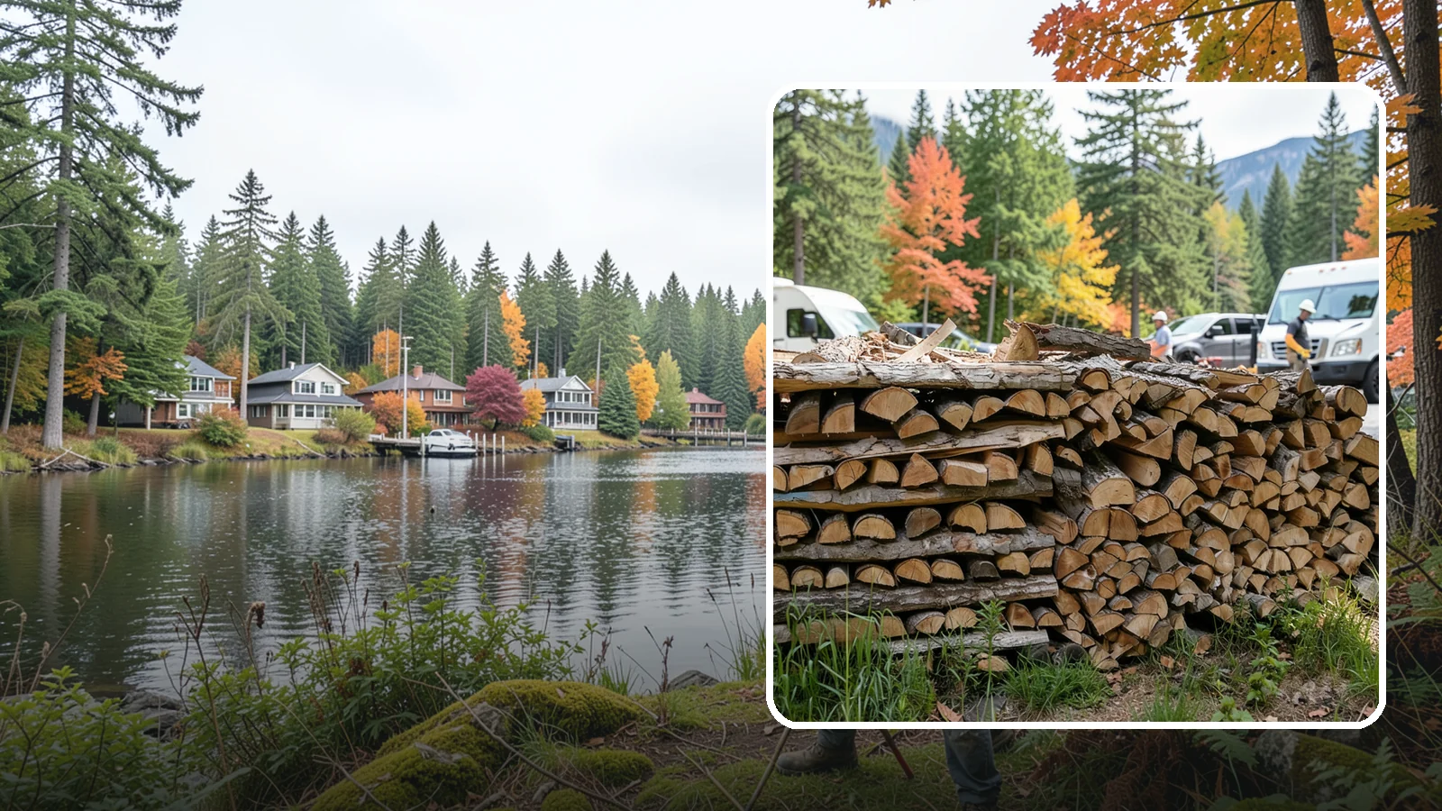 RV Campground Firewood in La Conner, Skagit County, WA - Bulk and bundled firewood supply for RV parks and campgrounds throughout the region.