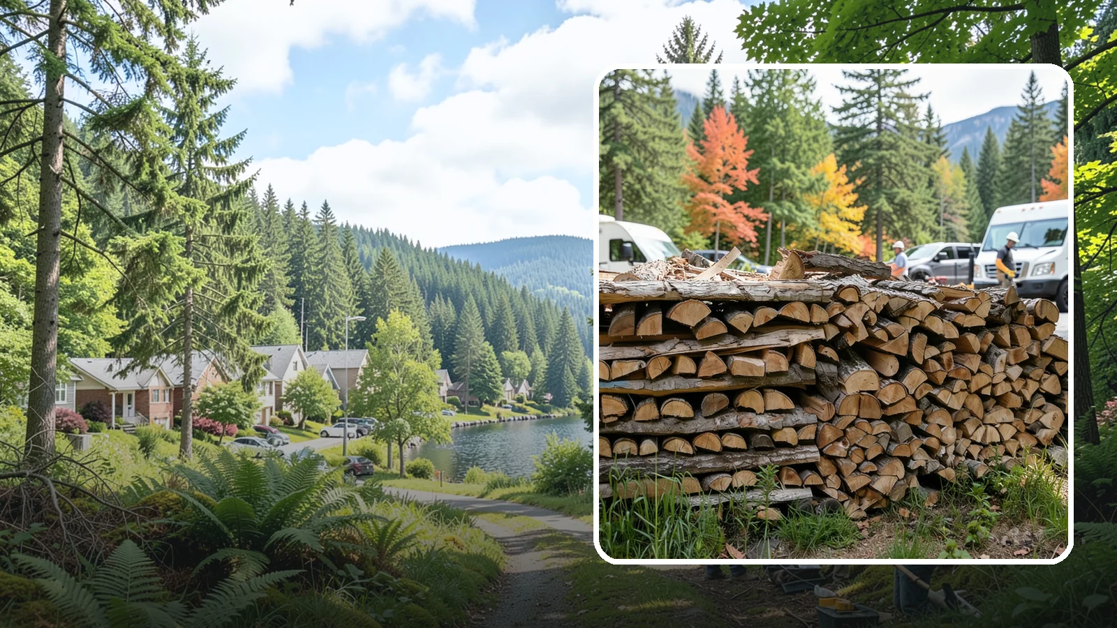 RV Campground Firewood in Lake Forest Park, King County, WA - Bulk and bundled firewood supply for RV parks and campgrounds throughout the region.