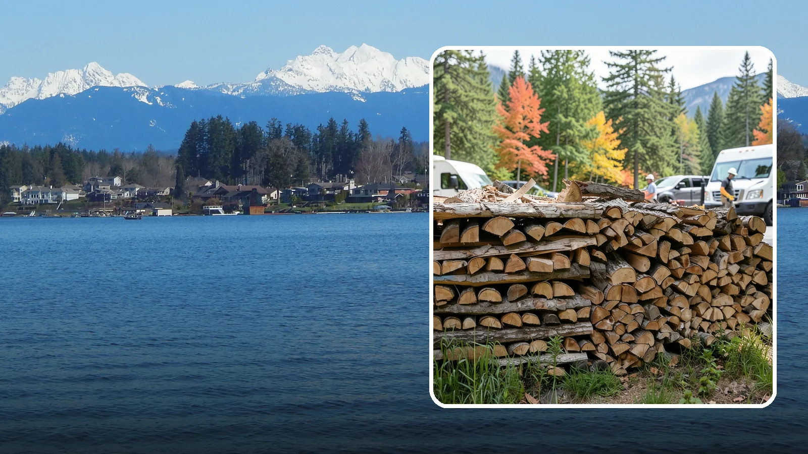RV Campground Firewood in Lake Stevens, Snohomish County, WA - Bulk and bundled firewood supply for RV parks and campgrounds throughout the region.