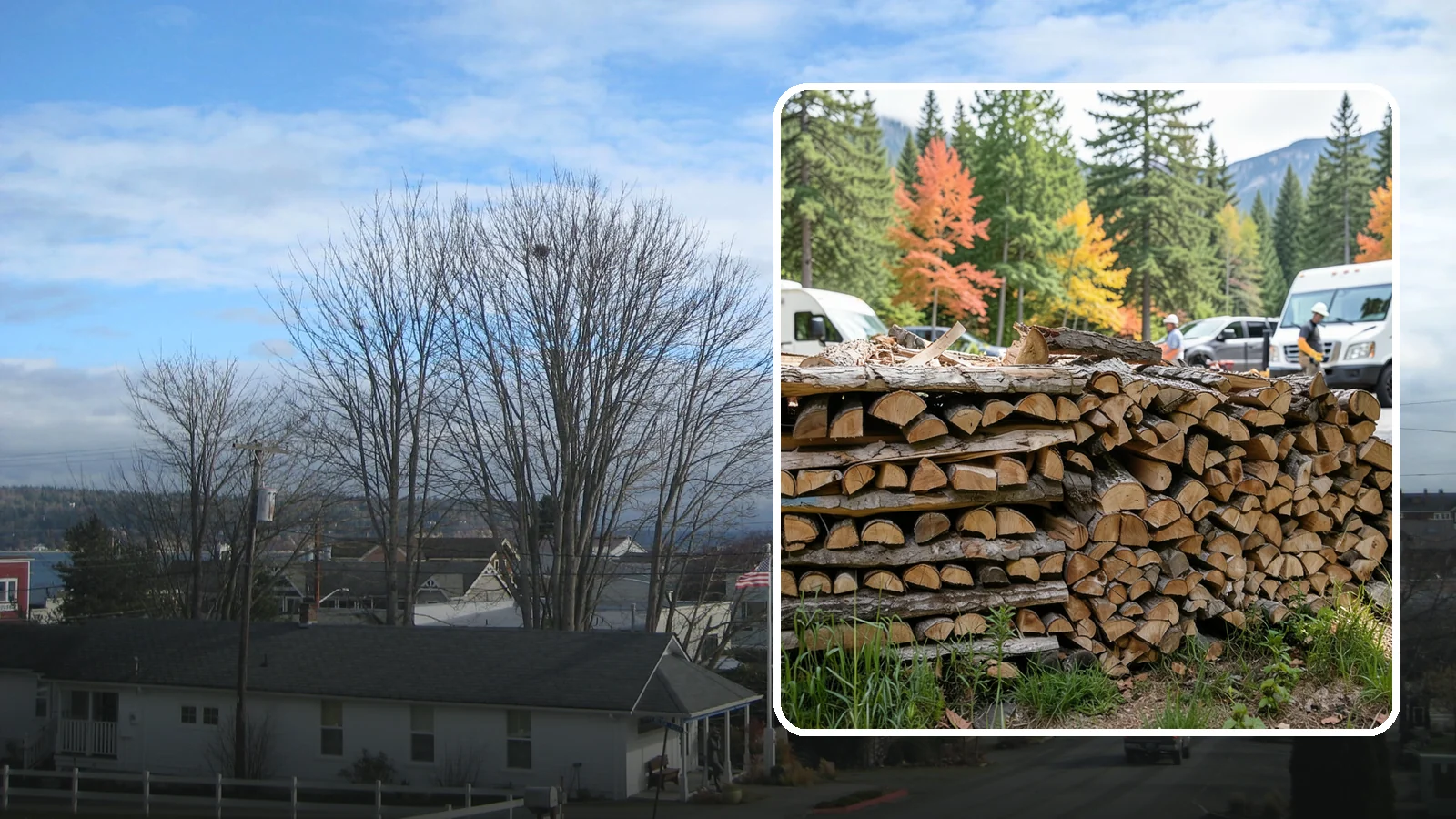 RV Campground Firewood in Langley, Island County, WA - Bulk and bundled firewood supply for RV parks and campgrounds throughout the region.