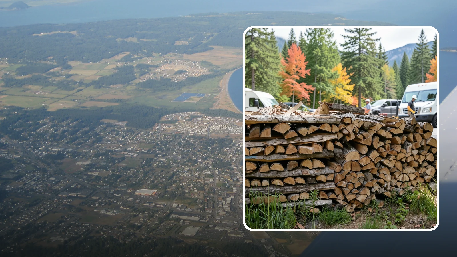 RV Campground Firewood in Oak Harbor, Island County, WA - Bulk and bundled firewood supply for RV parks and campgrounds throughout the region.