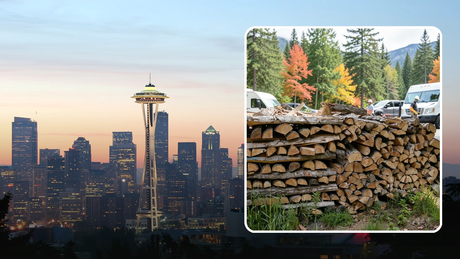 RV Campground Firewood in Seattle, King County, WA - Bulk and bundled firewood supply for RV parks and campgrounds throughout the region.