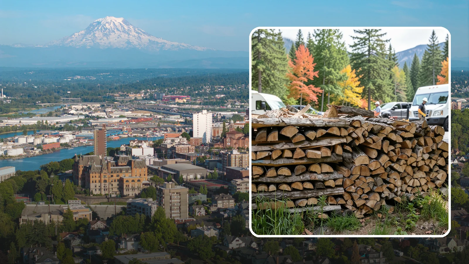 RV Campground Firewood in Tacoma, Pierce County, WA - Bulk and bundled firewood supply for RV parks and campgrounds throughout the region.