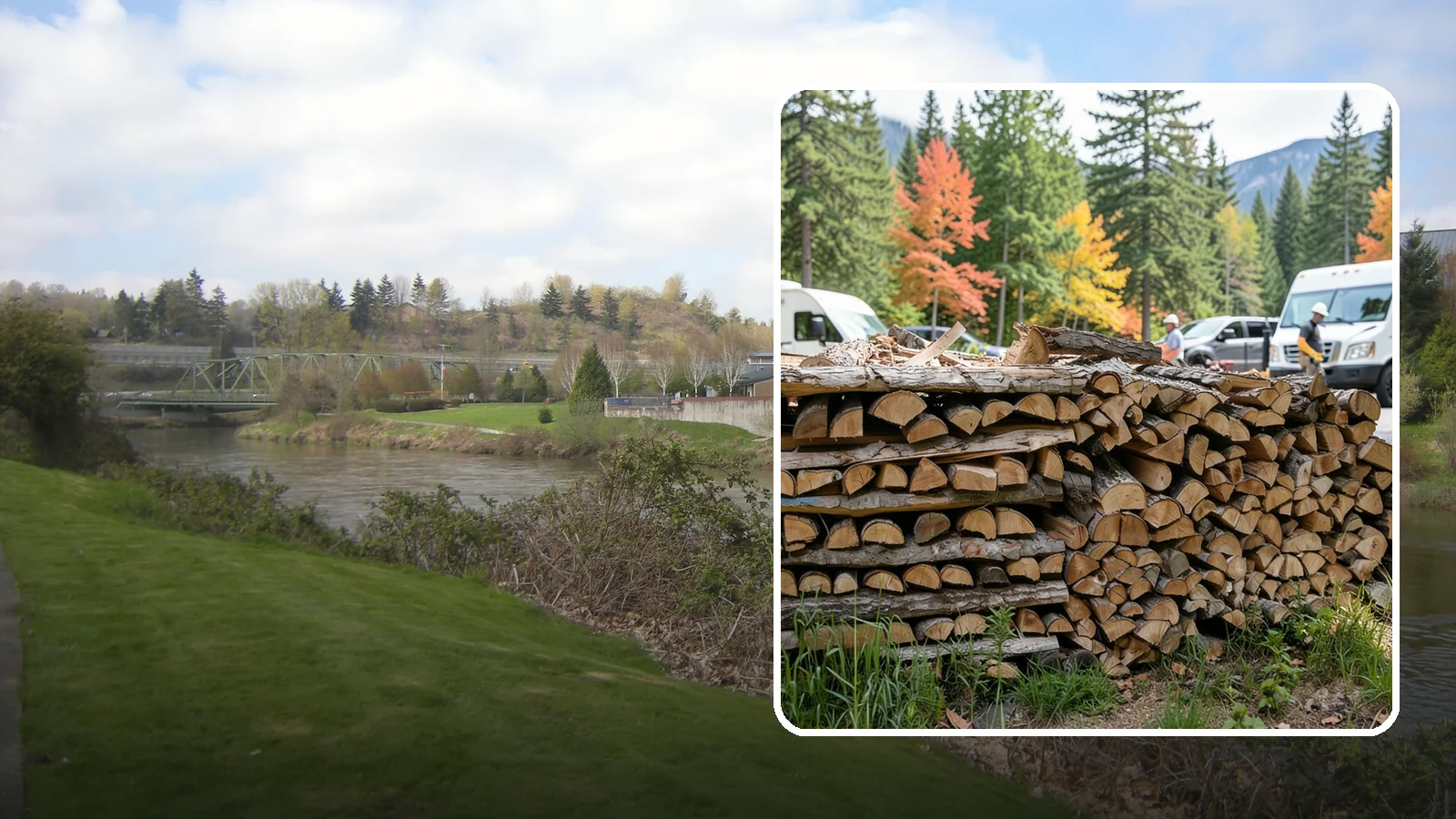 RV Campground Firewood in Tukwila, King County, WA - Bulk and bundled firewood supply for RV parks and campgrounds throughout the region.